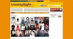 Desktop Screenshot of comedynight.ie